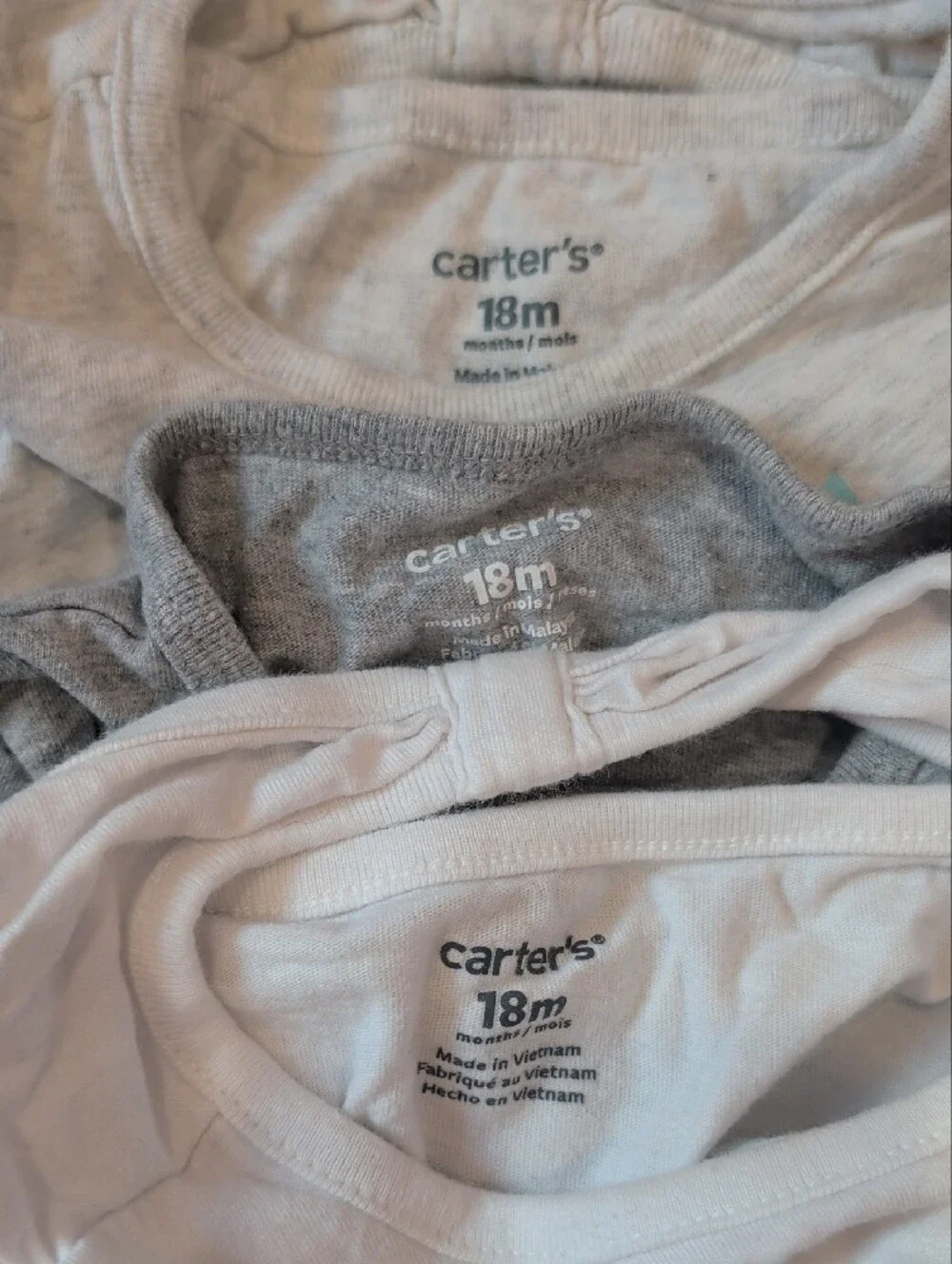 Carter's Long-Sleeve Tees with Cute Animal Prints Three Pack